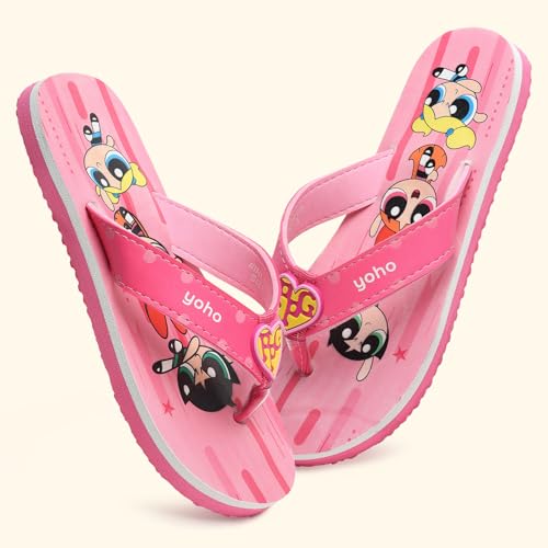 Image of YOHO Slippers for Kids|Comfortable and Lightweight FlipFlop|WB Cartoon & Comic Characters: Batman, Superman, PPG, Tom & Jerry, Scooby Do and We Bare Bears Footwear for Girls & Boys