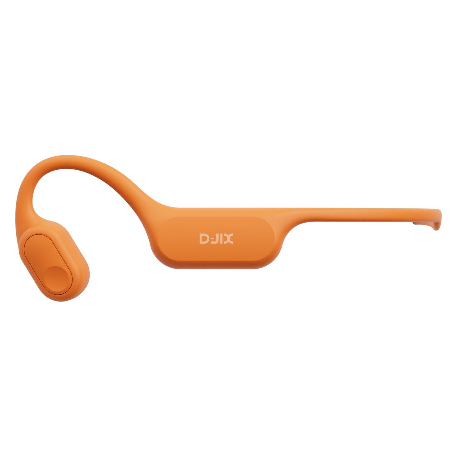 D-JIX Triton 600 - Auricolari Bluetooth 6.0 e MP3 32 GB | Impermeabile IP68 | Autonomia 15h | Ricarica Rapida | Microfono Integrato | Ideale Sport & Lavoro (arancione)
