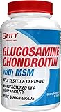SAN Nutrition Glucosamine and Chondroitin with MSM Joint & Ligament Support Supplement, 90 Count