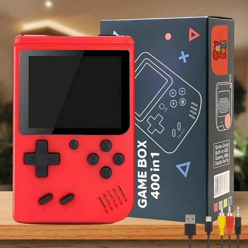 TOYTONIC Rechargeable Handheld Gaming Console for Kids 400 Built-...