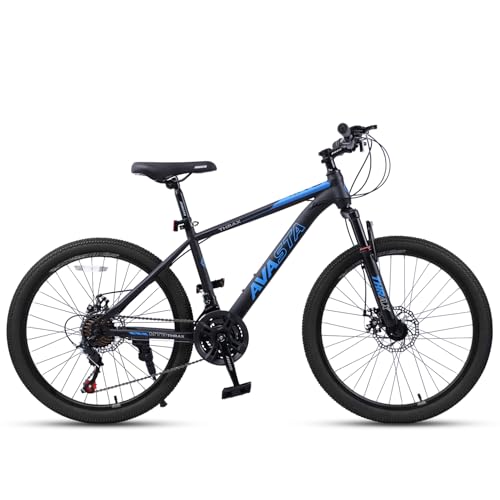 AVASTA Thrax 24 26 27.5 inch Mountain Bike with 21-Speed, High Tensile Steel Frame, Dual Disc Brake, Comfortable Saddle, - Additional View