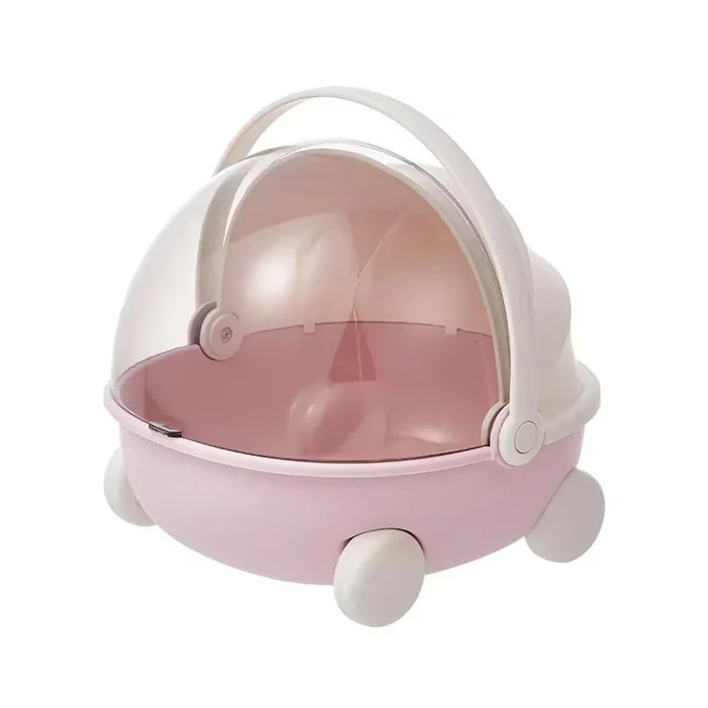 Wernfale Doll Storage Cradle - Exclusive Cotton Sleep Module, Perfect for Doll Display and Storage,Toy Sundries Storage Box Pink