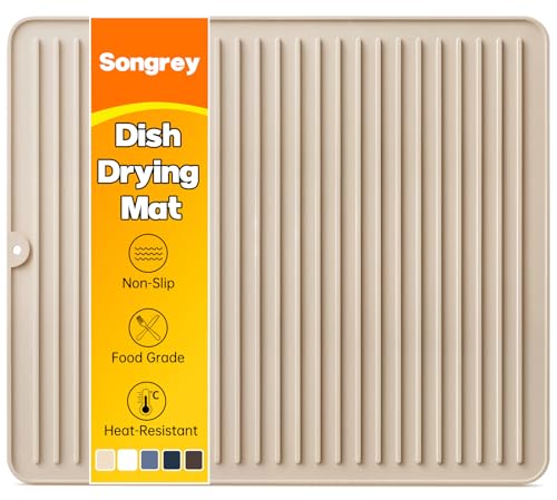 Songrey 18" x 16" Silicone Dish Drying Mat