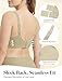 COMFELIE Wireless Minimizer Bra Smoothing Wirefree Bras Seamless Unlined Bralette Wood XL