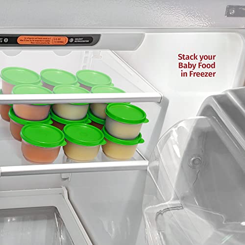 Image of Signoraware Mini Fresh BPA Free Plastic Containers (130ml x 8 | Set of 8 | Green)