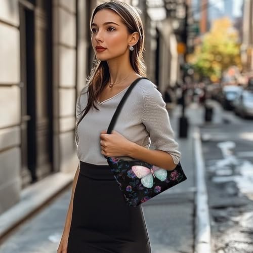 Image of Handbag for Women Leather Underam Shoulder Bag with Zipper Fashion Work Purse Waterproof Travel Wallet