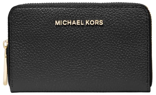 Michael Kors Jet Set Small Zip Around Card Case, Black