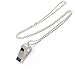 ZLMC Metal Chain Rhinestone Whistle, Necklace Whistle, Suitable for Coaches, Referees, Sports Activities