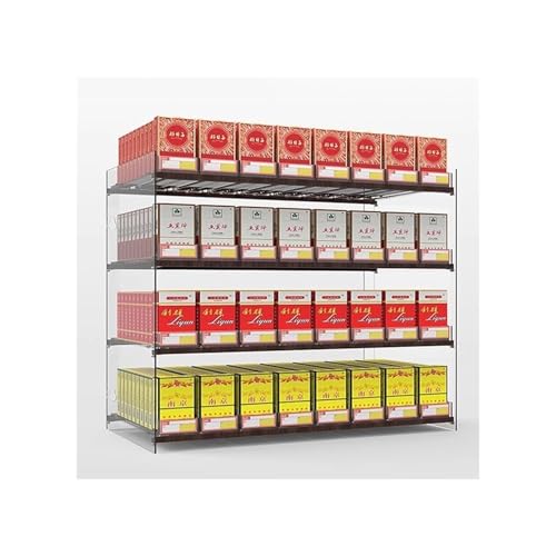 Étagère trapézoïdale à cigarettes pour stopper le désordre en rayon de supermarché