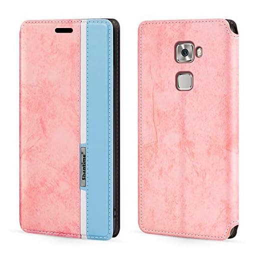 för Huawei Mate S fodral, mode flerfärgad magnetisk stängning läder flip fodral skydd med korthållare för Huawei Mate S (5,5 tum)