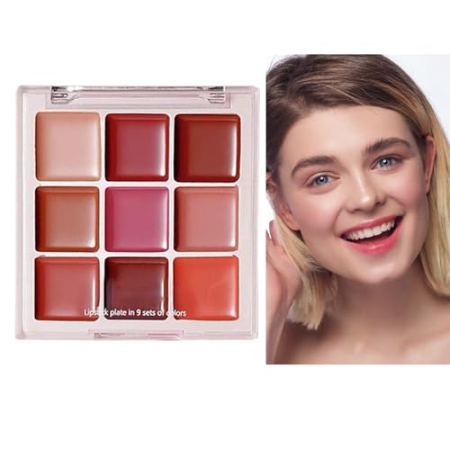 Image of Croovepi Lip Palette, Lip Pallete 9 Colors, Waterproof Long-Lasting Plumper Matte Moisturizing for Professional Everyday Wear Party Makeup Teen Girls