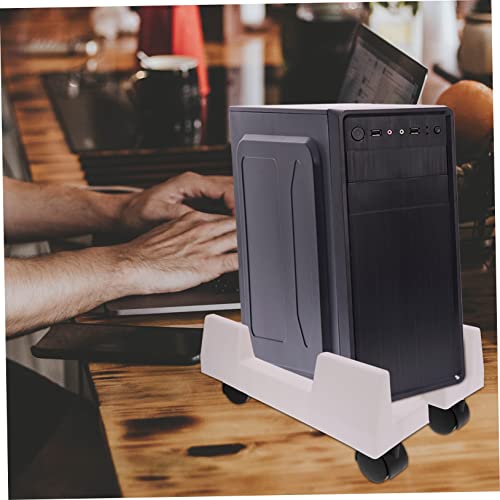 Soporte móvil para CPU con ruedas de NUOBESTY, estante elevador resistente para computadoras de torre, uso en hogar y oficina miniatura 7
