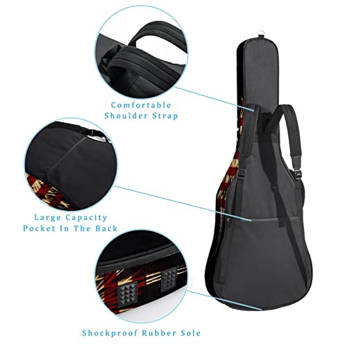 Housse étanche pour guitare acoustique avec double bandoulière et poche Rose pailleté, Multicolore 10., 42.9×16.9×4.7 in… - Les Beatles, Paul McCartney, John Lennon, RIngo Starr, George Harrison Housse étanche pour guitare acoustique avec double bandoulière et poche Rose pailleté, Multicolore 10., 42.9x16.9x4.7 in… – Image 4