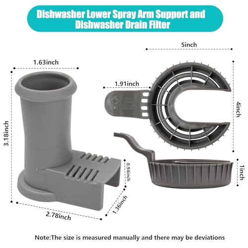 Image of 5304518968 5304506518 Dishwasher Lower Spray Arm Support and Drain Filter