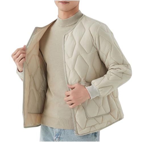 Men's Puffer Jacket Lightweight Warm Winter Collarless Men's Puffer Jacket Lightweight Warm Winter Collarless