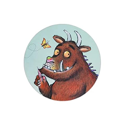 wecon home Gruffelo Robust Short Pile Children's Rug with Gruffalo Motif 100 cm Round Multicoloured Cover