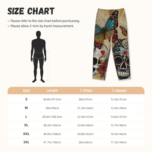 Pantalon de pyjama imprimé papillons en maille douce et coupe ample - 5