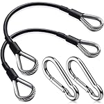 TOBWOLF Gym Cable Extension, Fitness Extension Rope Attachment Compatible with Home Gym Accessories Thick 0.2", Replacement Gym Cable Machine Extension for LAT/Tricep Pull Down, Leg Extensions Machine