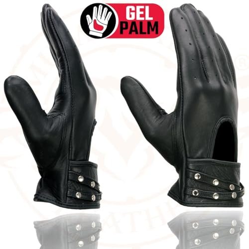Image of Milwaukee Leather Women's Leather Lightweight Motorcycle Lined Driving Hand Gloves - X-Small