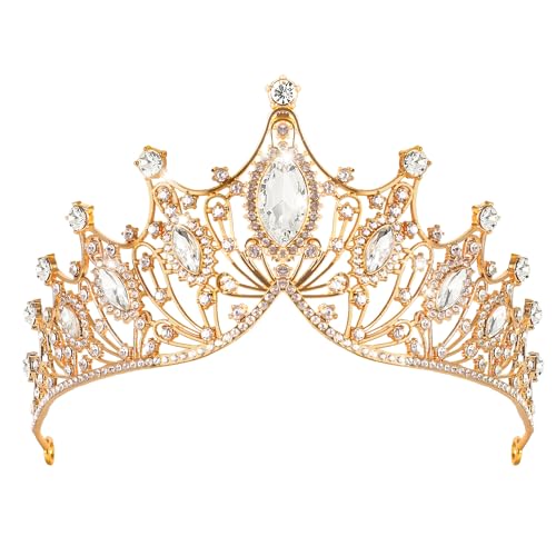 Tiara de cristal para mujer accesorios para el pelo de novia boda y fiesta de quinceañera