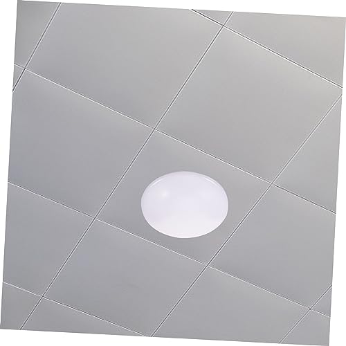 Image of Pleated Lamp Shade Ceiling Light Fixture Round Plastic Lampshade for Office Easy to Clean