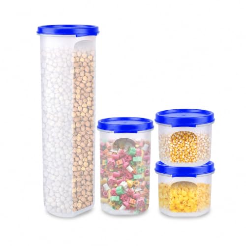 Image of Cutting EDGE Smart Slim Storage Airtight Container-Dark Blue,Set of 4