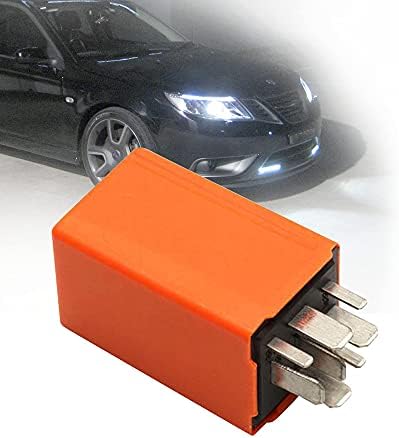 RDBS 12v Headlight Relay Control Replacement Fit for Saab 9-5 9-3 9000 900#4109070 Bulbs Electronic Fix Accessories (Yellow)