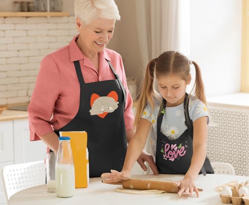 Variante de Genérico delantal hombre personalizado (Negro, Adulto)