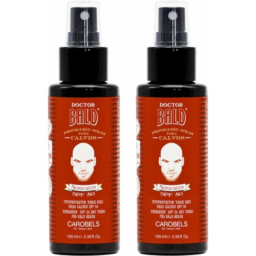 Beardburys Doctor Bald Protector Solar Calvos Spray SPF 50, 100ml (Pack 2)