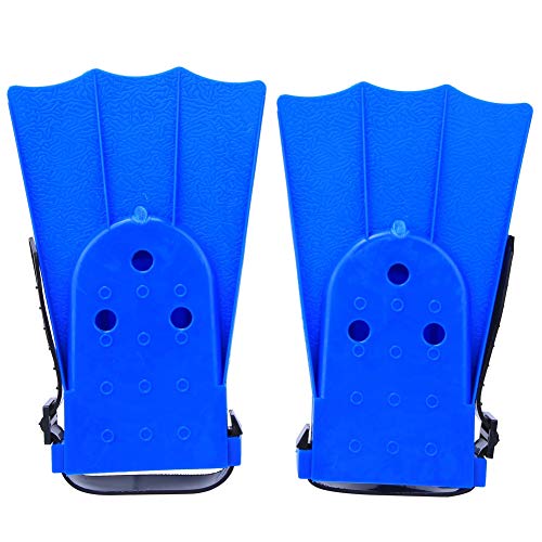 Generic A Pair PVC Children Lightweight Diving Swimming Training Fins Snorkeling Short Flippers (25 yards-30 Yards), Blue, Generic9y8pa6ushi-11