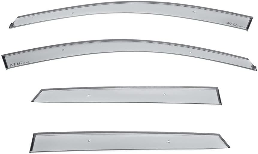 WellVisors Window Visors Wind Deflectors Compatible with Mazda 2016-2022 CX-3 CX3 Premium Series Rain Guards 3-847MZ016
