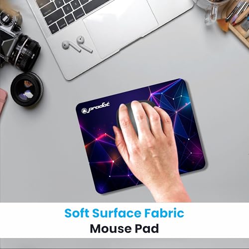Image of ProDot Mouse Pad 230X190X3mm with Waterproof Surface & Anti-Slip Rubber Base Stitched Edges Gaming Mouse Pad for Laptop, Compatible with Laser and Optical Mice - Multy Color
