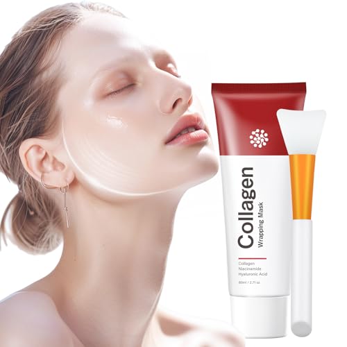 YAFUSIPE Collagen Night Wrapping Mask Hydrating Peel Off Face Mask for Women Tightening Lifting...