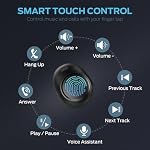 Écouteurs sans fil Monster Bluetooth 5.3, 32 heures d'autonomie avec étui de chargement, écouteurs sans fil, contrôle tactile, écouteurs intra-auriculaires