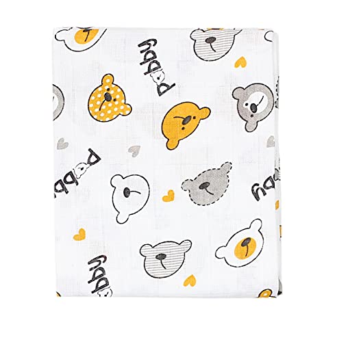 TupTam Baby Muslin Squares Printed, 70x80, 5 or 10 pieces, Boy 5, 5er Pack - Image 3