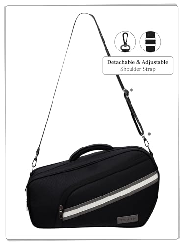 Image of FUR JADEN The Gameface Padel & Pickleball Structured Sport Bag Cum Gym Bag I Dedicated Compartment for Rackets I Separate Compartment for Shoes /Towel I Detachable Shoulder Strap I Structured Design
