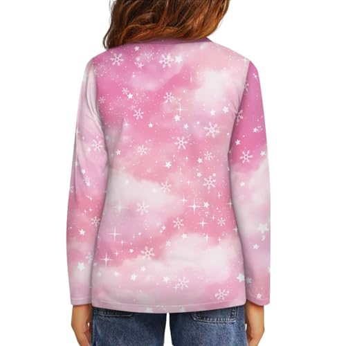 Renewold Kids Athletic Tees Crewneck T Shirts Girls Activewear T-Shirts Long Sleeve Home Party Travel Casual Shirts3