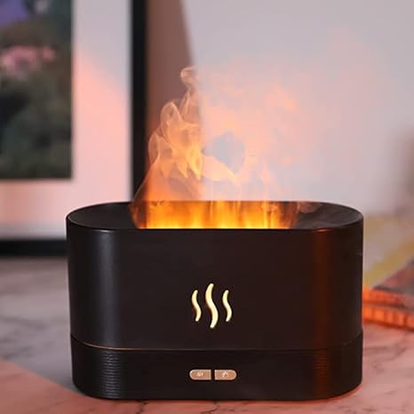 Amazon Co Jp Yuchurey アロマディフューザー 炎 加湿器 卓上 アロマ対応 180ml 加湿器 火炎効果 間接照明 Usb充電式 小型 静音 空気清浄機 アロマテラピー加湿器 静音 省エネ 乾燥対策 おしゃれ 可愛い 炎の効果 花粉対策 乾燥防止 雰囲気作り コンパクト お手入れ簡単