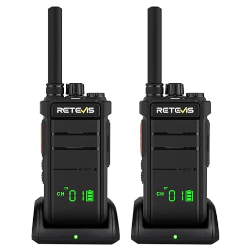 Talkie-walkie longue distance Retevis RB626H noir avec alarme d'urgence