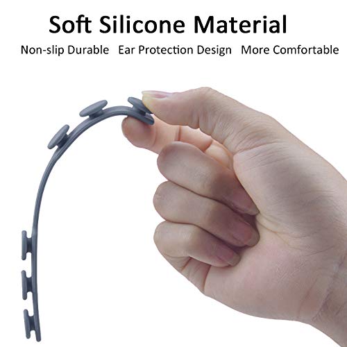 Strap Extenders for Face Masks,Soft Adjustable Extension Buckle Extending Hook Belt for Disposable Masks,Anti-Slip Ear Protector Adjuster band for Adult and kids-4pcs