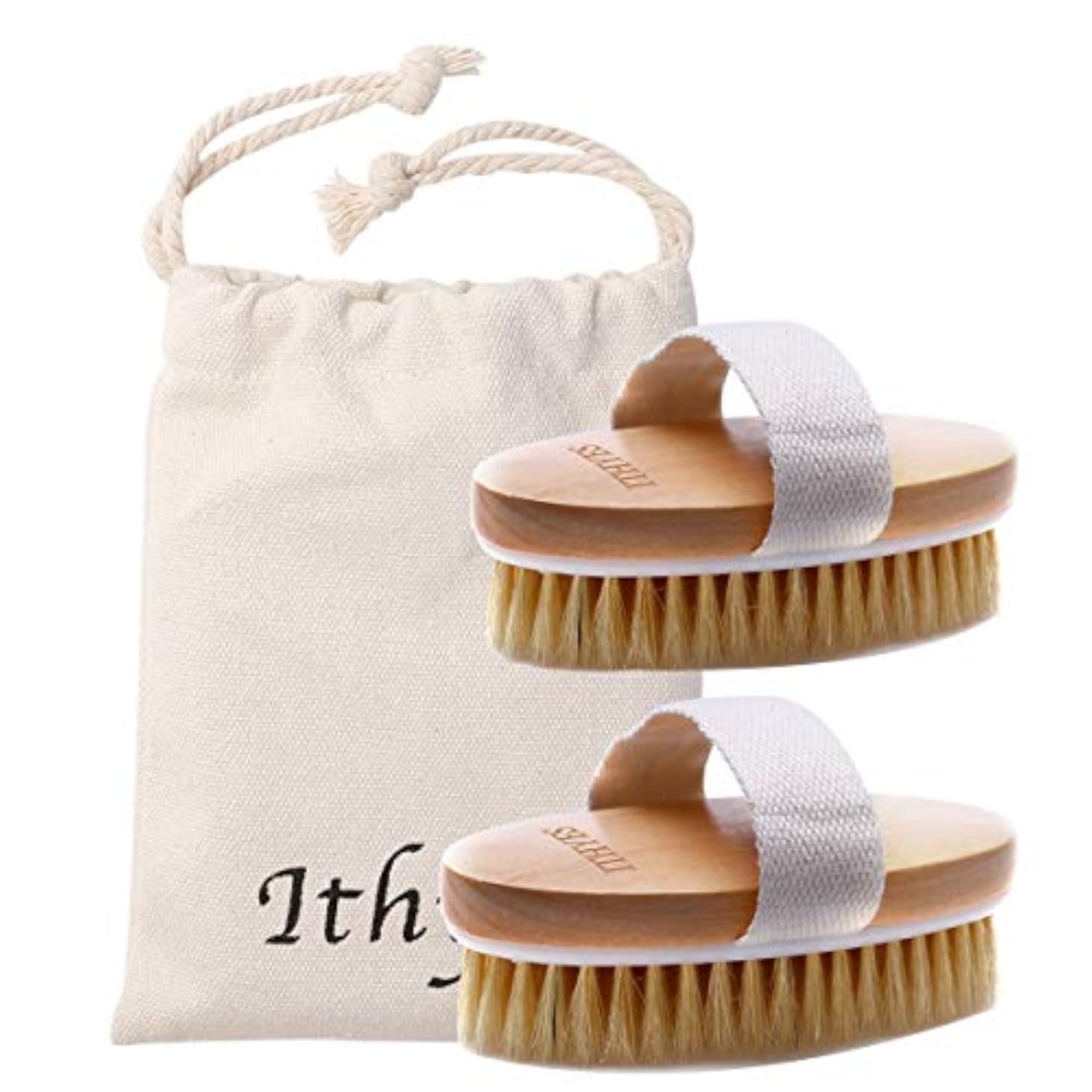 Dry Brushing Body Brush, Natural Bristle
