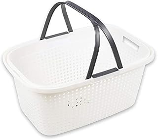 URBNLIVING Large Washing Laundry Basket High Grade Plastic With Large Handles