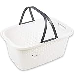 URBNLIVING Large Washing Laundry Basket High Grade Plastic With Large Handles