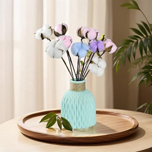 Pack de 10 Tallos de Flor de Algodón Natural Seco miniatura 7