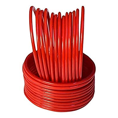 Anshi Creations Traditional Plain Glass Bangles in Red Colour for Girls and Women, Kaanch ki Chooriyaan (24 Bangles) (Red, 2.6) (B08DYBLRSG) Amazon Price History, Amazon Price Tracker