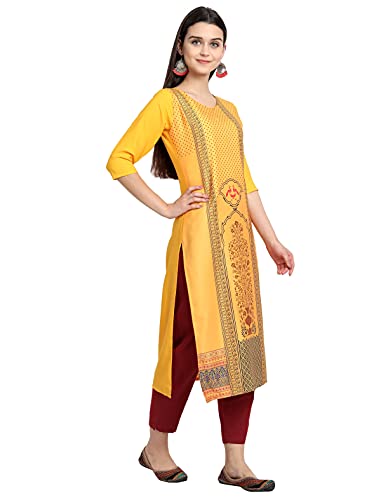 Image of Women's Crepe Regular Kurta