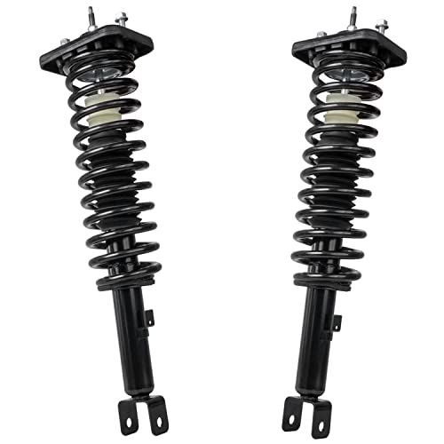 Image of Detroit Axle - Rear Struts for 1999-2000 Chrysler Cirrus Dodge Stratus Plymouth Breeze, w /Coil Spring Replacement Suspension Quick Install Ready Shocks Assembly