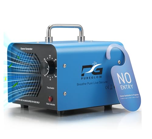 Ozon Generator 30.000 mg/h, Industrieller Luftreiniger mit 120 Min Timer für Räume bis 300 m² – Beseitigt Gerüche in Auto, Garage & Wohnung