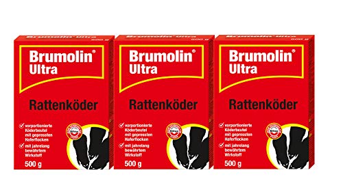 Preisvergleich Produktbild Brumolin 3 X 500g Ultra Rattenköder