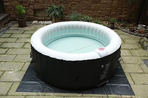 BeneoSpa Tragbarer aufblasbarer Whirlpool, für 4 Personen, 130 Massagedüsen, Schwarz-Weiss – Bild 6